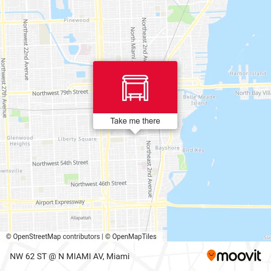 NW 62 ST @ N MIAMI AV map