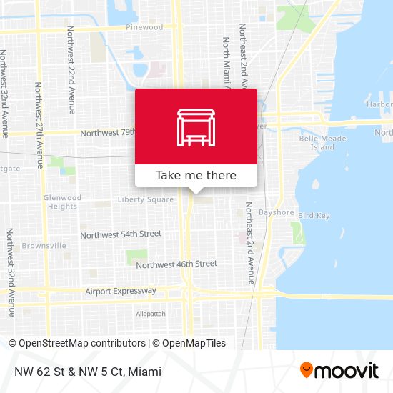 NW 62 St & NW 5 Ct map