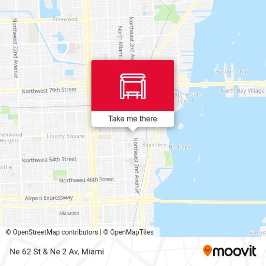 Ne 62 St & Ne 2 Av map