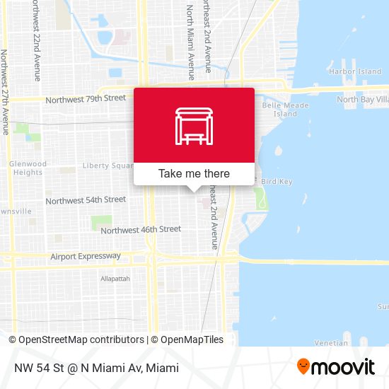 NW 54 St @ N Miami Av map