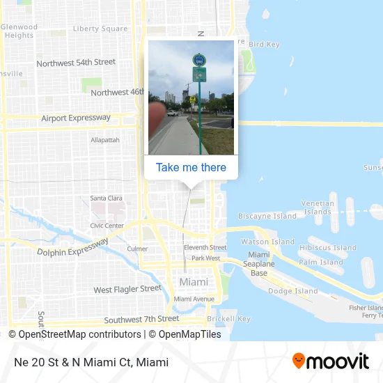 Ne 20 St & N Miami Ct map
