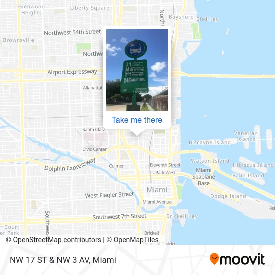Mapa de NW 17 ST & NW 3 AV