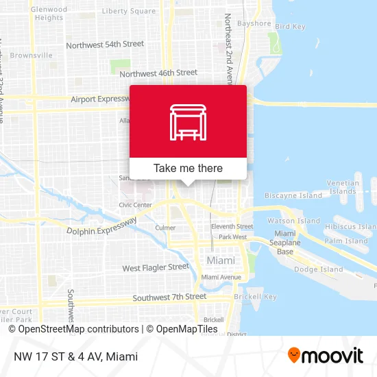 Mapa de NW 17 ST & 4 AV