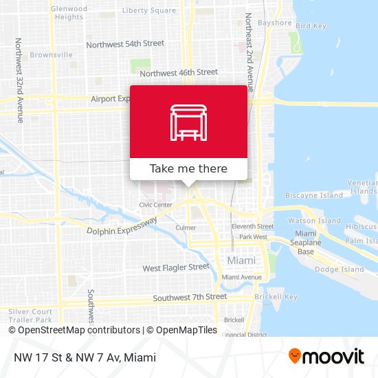 Mapa de NW 17 St & NW 7 Av