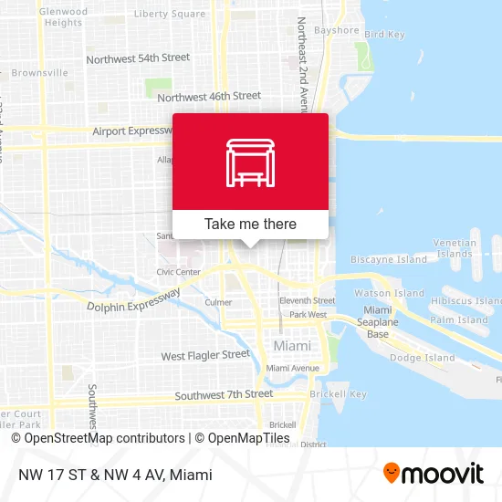 Mapa de NW 17 ST & NW 4 AV