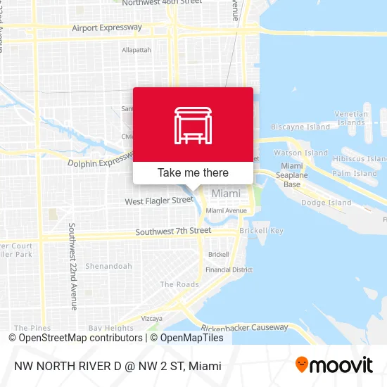 Mapa de NW NORTH RIVER D @ NW 2 ST