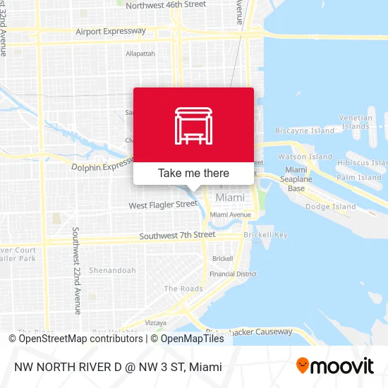 Mapa de NW NORTH RIVER D @ NW 3 ST