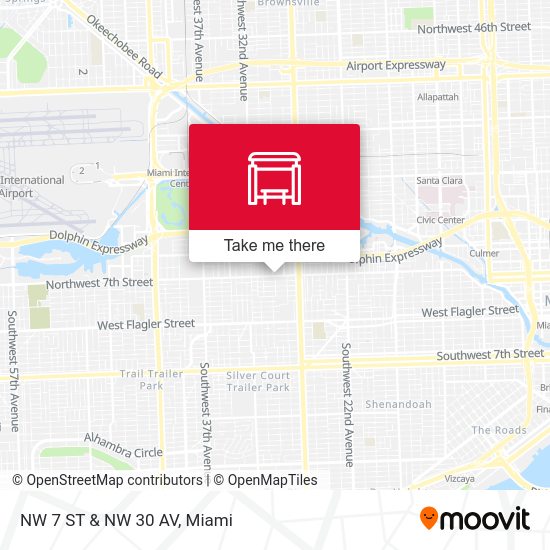 Mapa de NW 7 ST & NW 30 AV