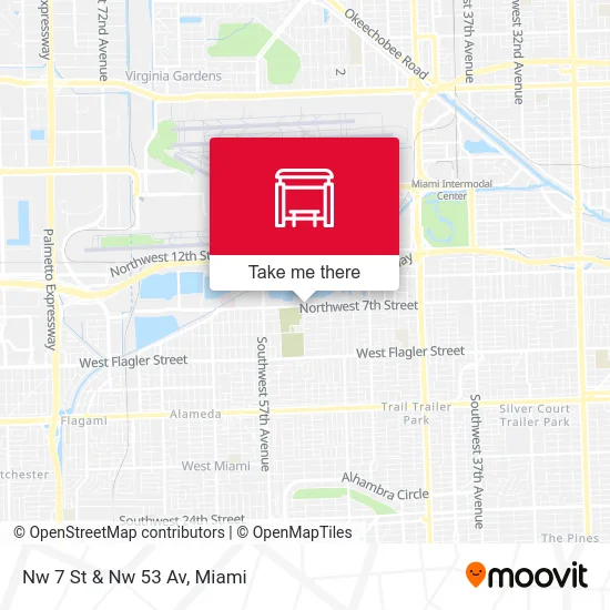 Nw 7 St & Nw 53 Av map