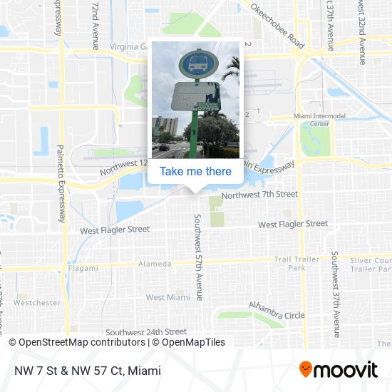 Mapa de NW 7 St & NW 57 Ct