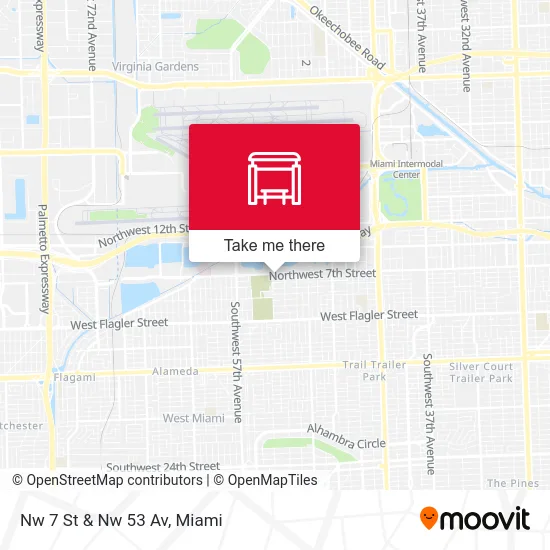 Nw 7 St & Nw 53 Av map