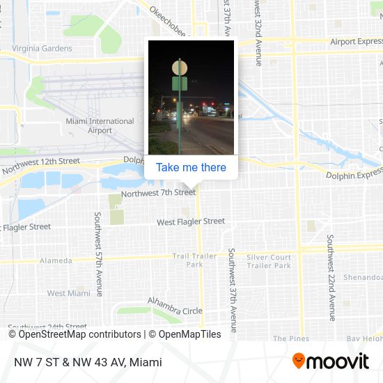 Mapa de NW 7 St & NW 43 Av