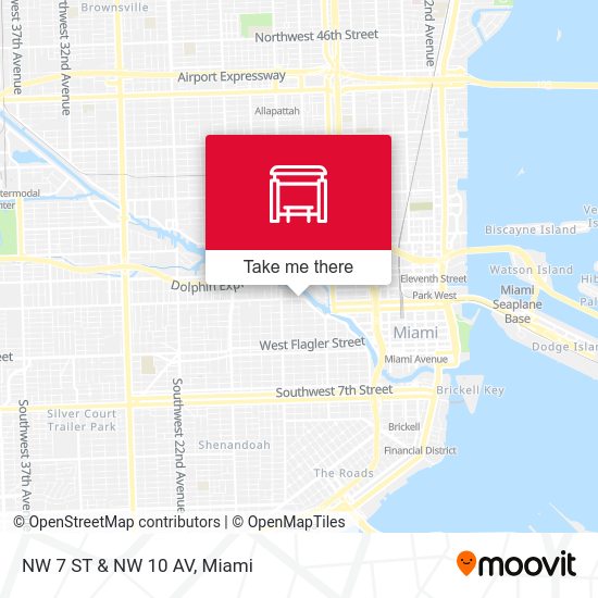 Mapa de NW 7 St & NW 10 Av