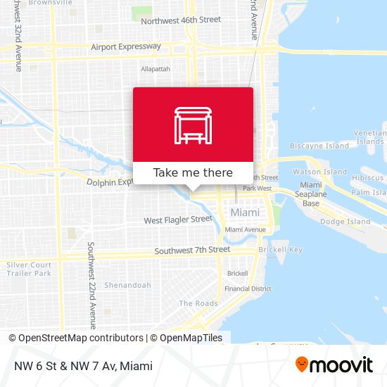 Mapa de NW 6 St & NW 7 Av