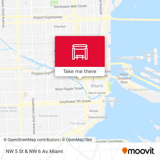 Mapa de NW 5 St & NW 6 Av