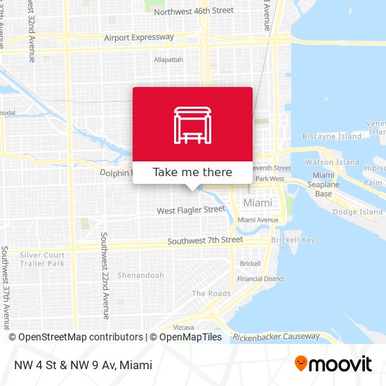 Mapa de NW 4 St & NW 9 Av