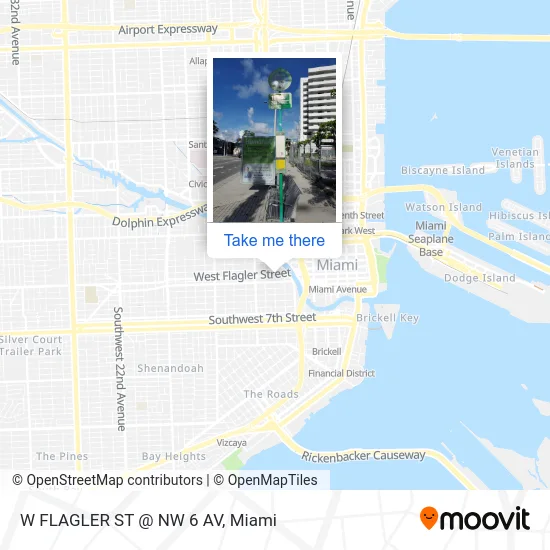 Mapa de W FLAGLER ST @ NW 6 AV