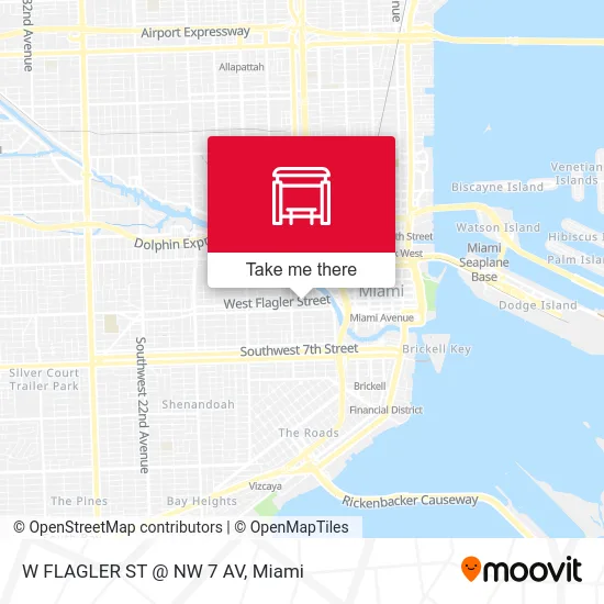 Mapa de W FLAGLER ST @ NW 7 AV