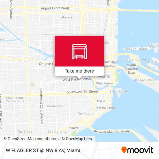 Mapa de W FLAGLER ST @ NW 8 AV