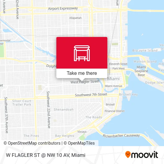 Mapa de W FLAGLER ST @ NW 10 AV