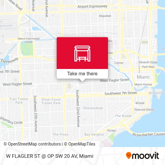 Mapa de W FLAGLER ST @ OP SW 20 AV