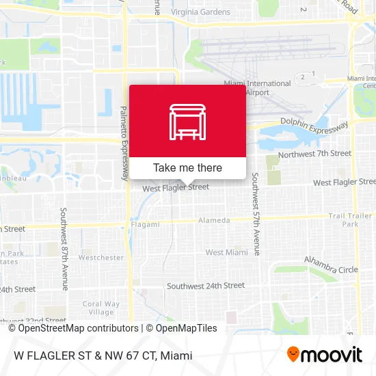 W FLAGLER ST & NW 67 CT map