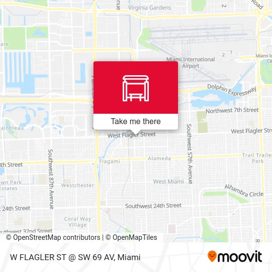 Mapa de W FLAGLER ST @ SW 69 AV