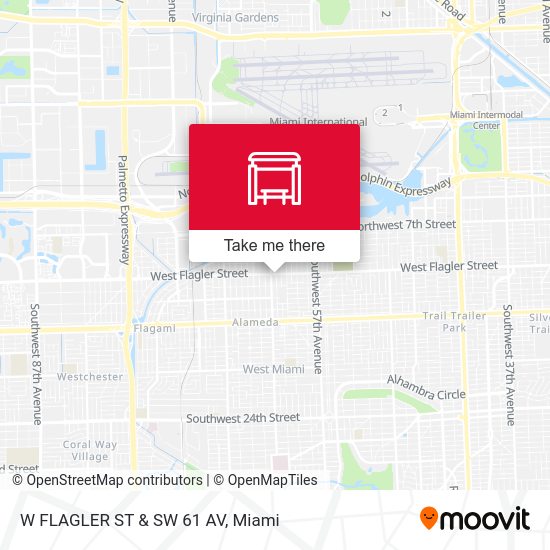 Mapa de W Flagler St & SW 61 Av