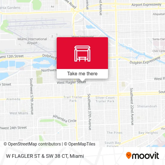 Mapa de W FLAGLER ST & SW 38 CT