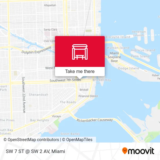 Mapa de SW 7 ST @ SW 2 AV