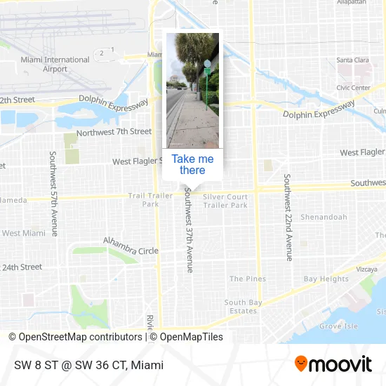Mapa de SW 8 ST @ SW 36 CT
