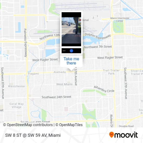 SW 8 ST @ SW 59 AV map