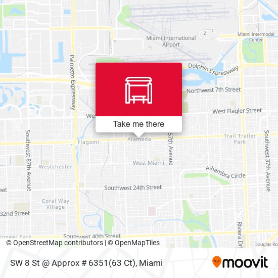 SW 8 St @ Approx # 6351(63 Ct) map