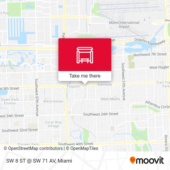 SW 8 ST @ SW 71 AV map