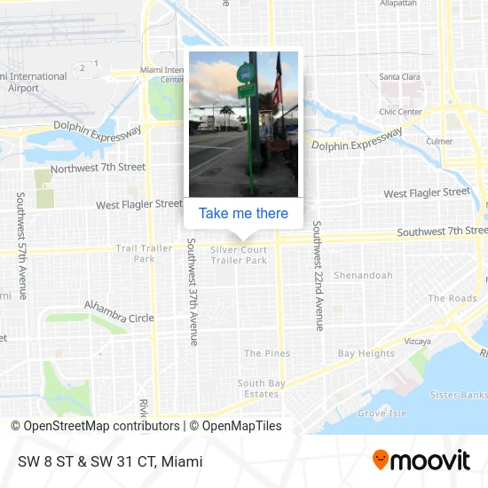 SW 8 ST & SW 31 CT map