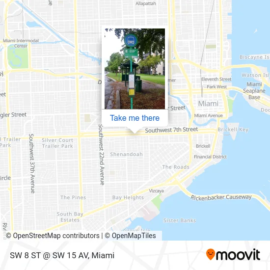 Mapa de SW 8 ST @ SW 15 AV
