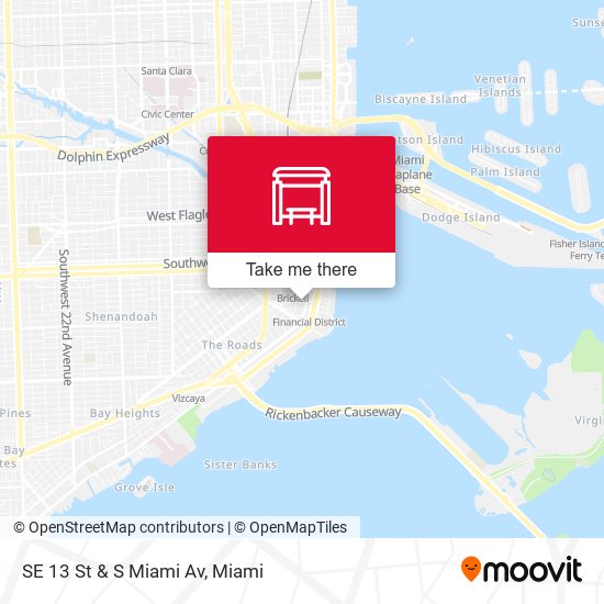 SE 13 St & S Miami Av map