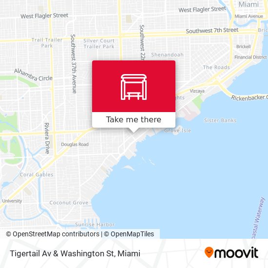 Mapa de Tigertail Av & Washington St