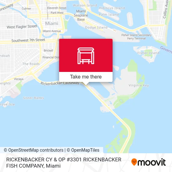 Mapa de RICKENBACKER CY & OP #3301 RICKENBACKER FISH COMPANY