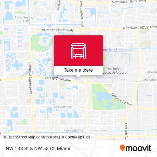 NW 138 St & NW 58 Ct map