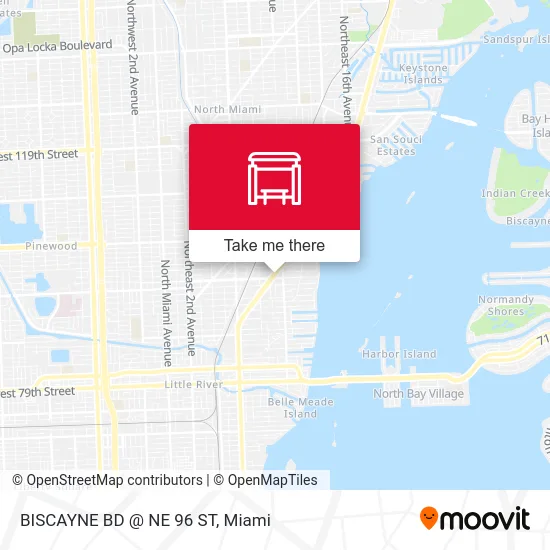 BISCAYNE BD @ NE 96 ST map