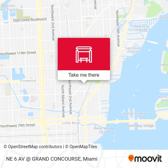 Mapa de NE 6 AV @ GRAND CONCOURSE