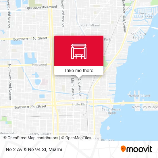 Ne 2 Av & Ne 94 St map