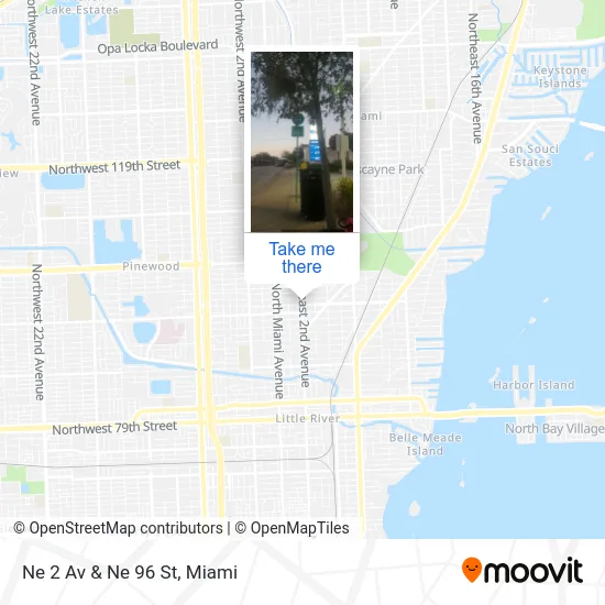 Ne 2 Av & Ne 96 St map