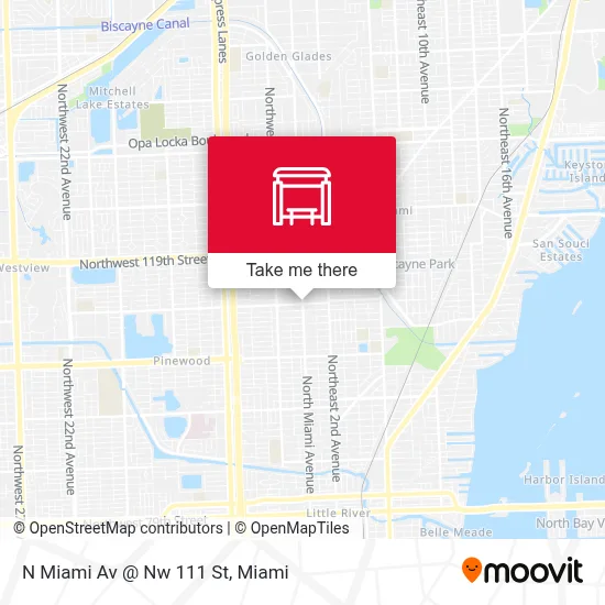 N Miami Av @ Nw 111 St map