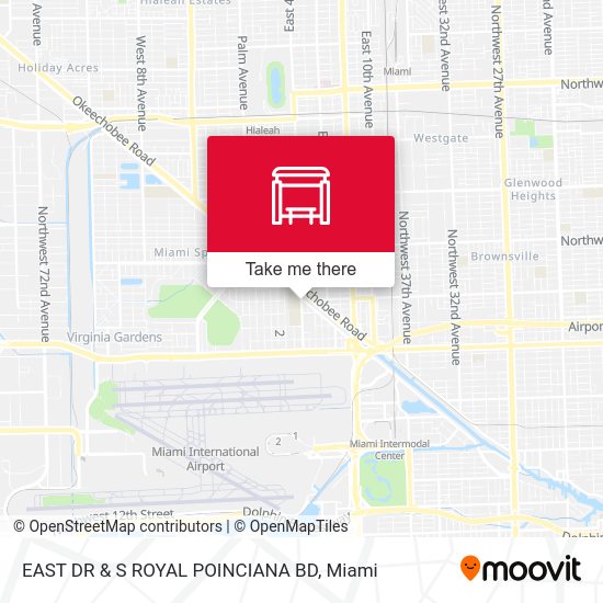 EAST DR & S ROYAL POINCIANA BD map