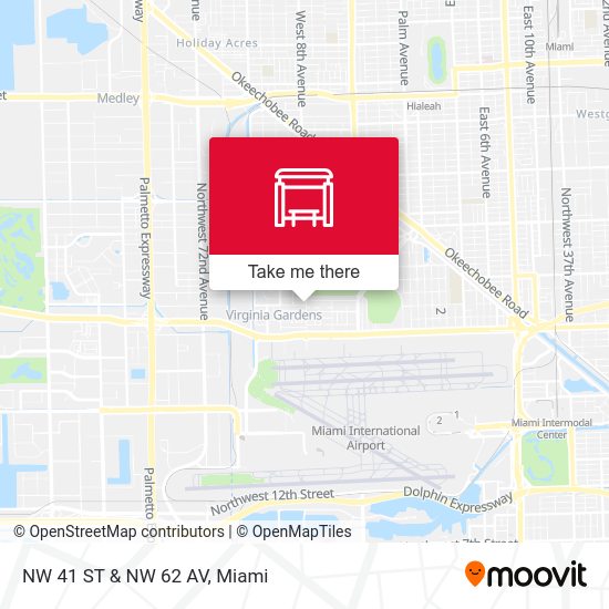Mapa de NW 41 ST & NW 62 AV