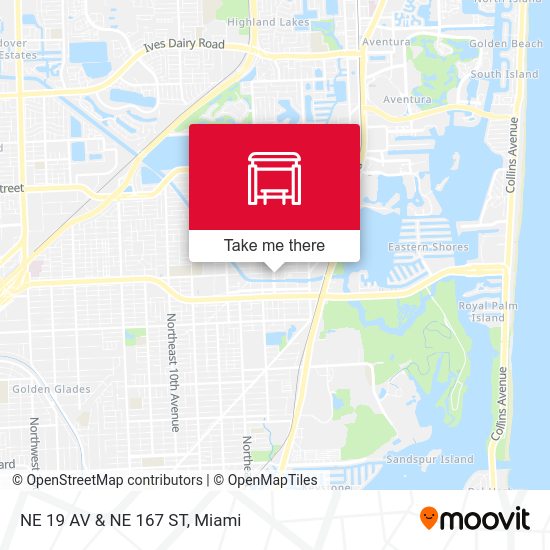 NE 19 Av & NE 167 St map