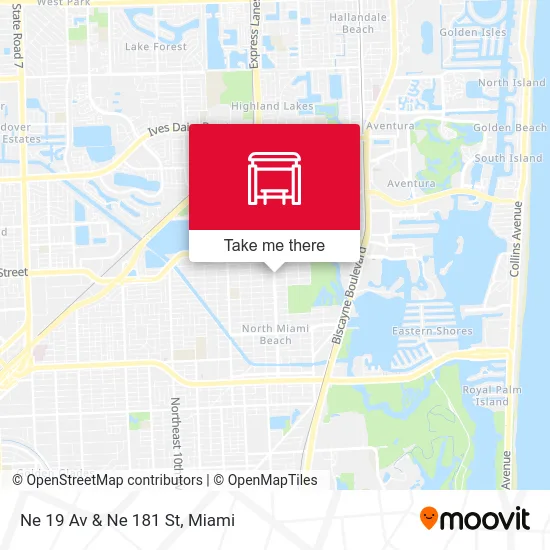 Ne 19 Av & Ne 181 St map