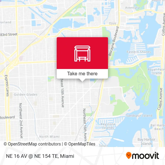NE 16 AV @ NE 154 TE map